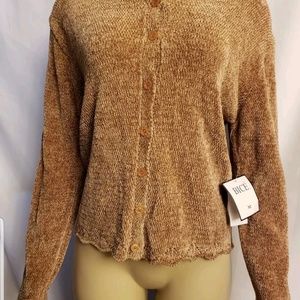 BICE CAMEL LONG SLEEVE NEW SWEATER SIZE M